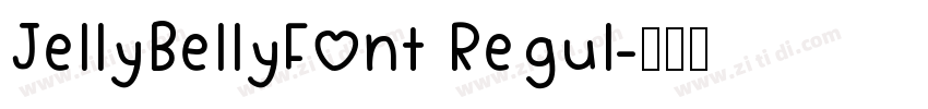 JellyBellyFont Regul字体转换